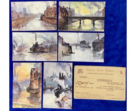 Postcards, a mixed Tuck published collection of approx. 170 cards including set of 6 'Sheffield' no 7575 illustrated by Jotte