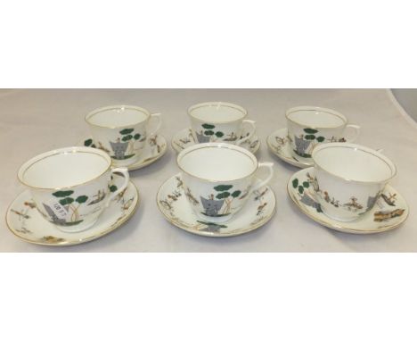 A collection of tea wares to include Royal Albert Crown China "As supplied to Queen Mary" tea set, decorated with ribbon and 