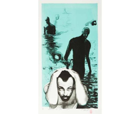 Christiaan Diedericks (South African 1965-) BENEATH THE SURFACE - CELLULAR MEMORY II two-colour stone lithograph, signed, dat