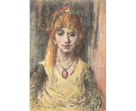 Alexander Rose-Innes (South African 1915-1996) PORTRAIT OF A YOUNG WOMAN signed pastel on paper 56 by 38cm 