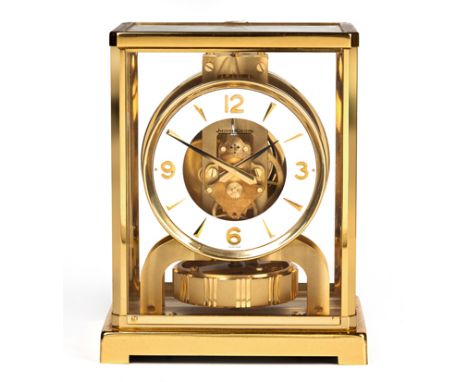 A JAEGER-LECOULTRE ATMOS CLOCK, SWITZERLAND, CIRCA 1960 BUYERS ARE ADVISED THAT A SERVICE IS RECOMMENDED FOR CLOCKS PURCHASED