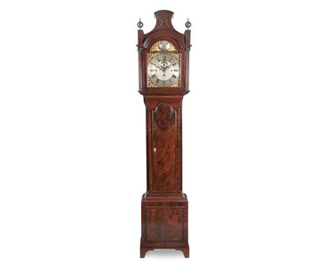 AN ENGLISH MAHOGANY MUSICAL LONGCASE CLOCK, 19TH CENTURY BUYERS ARE ADVISED THAT A SERVICE IS RECOMMENDED FOR CLOCKS PURCHASE