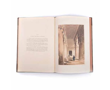 Pilleau, H. SKETCHES IN EGYPT London: Dickinson & Son Publishers, 1845 First edition. 12 hand-coloured lithographed plates. H