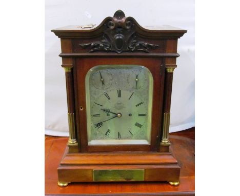A mantel clock Dent, 61, Strand and 4, Royal Exchange 54459 with strike/silent and slow/fast. Presented to E.H. Fitzgerald