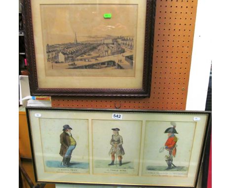 A triple print Brighton figures and Brighton prints