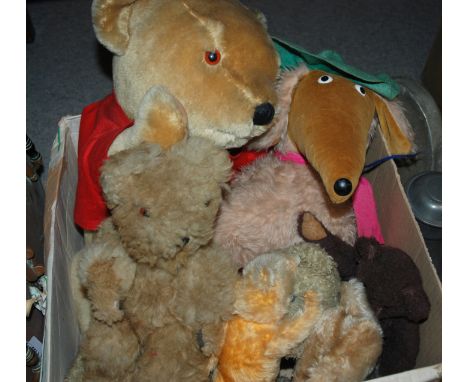 A collection of various Teddy bears and soft toys Condition Report: Available upon request