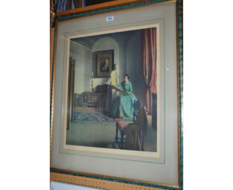 AFTER L CAMPBELL TAYLOR The Sampler, signed, print, 57 x 48cm Condition Report: Available upon request