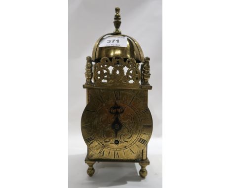 An Empire brass lantern clock Condition Report: Available upon request