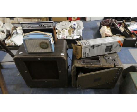 A Collection of Two Vintage Radios to Include Roberts R23 Vintage Speaker and 16mm Cine Projector Together with Lucas Audio A