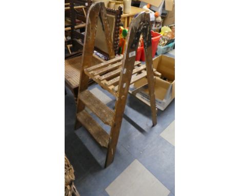 A Vintage Two-Step Step-Ladder 