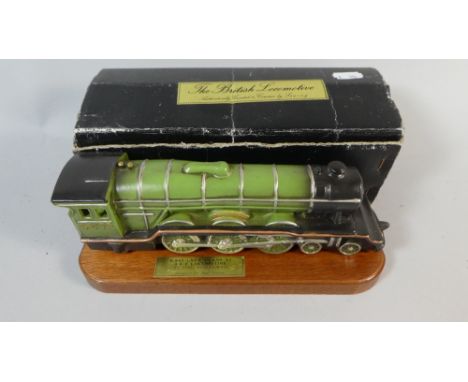 A Ceramic Study of the Flying Scotsman In Original Box, 23cm Long
