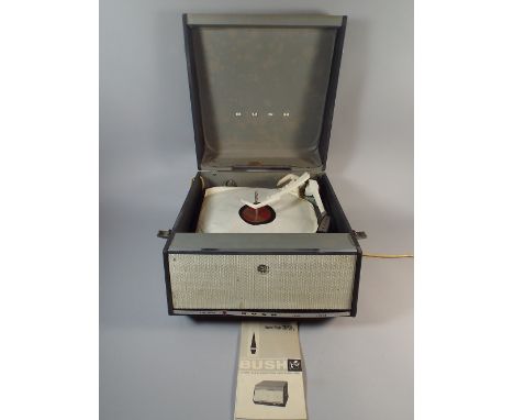 A Vintage Bush Record Player, No SRP31C with Instruction Book