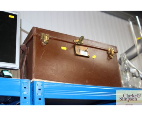 A large leather Mamiya camera case