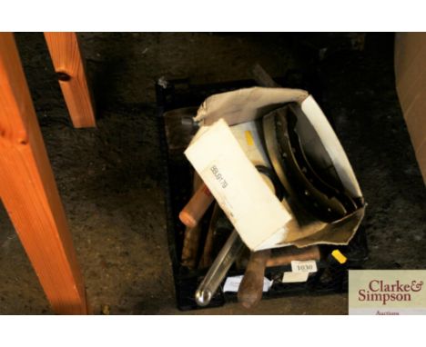 A box of hand tools