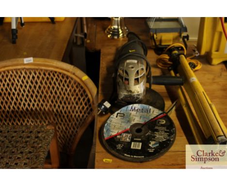 A Performance angle grinder and cutting discs