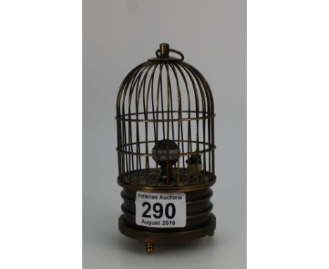 Brass Clock work Bird Cage Clock in working order