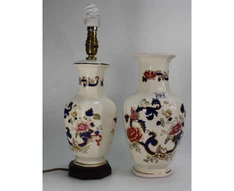 Masons Mandalay large lamp and vase (2)