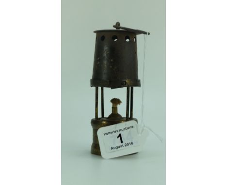 Unmarked Miniature Miners Safety Lamp