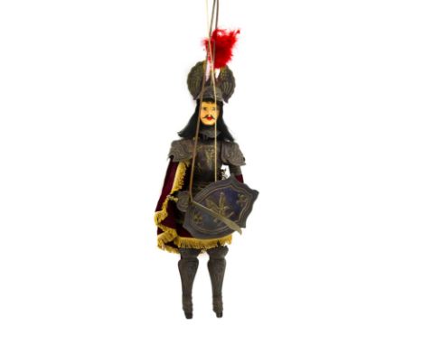 Sicilian puppet, XX Century, Orlando. H cm 70.