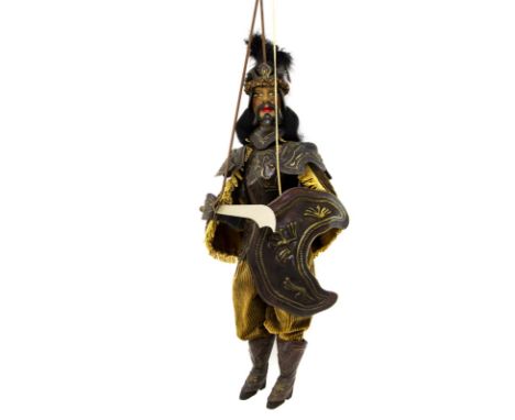 Sicilian puppet, XX Century, Saraceno. H cm 70.