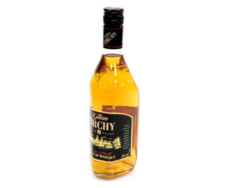A bottle of Glen Orchy eight year old pure malt scotch whisky, 70cl.