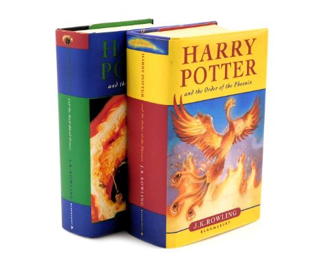 Rowling (J K). Harry Potter and the Order of the Phoenix, Harry Potter and the Half-Blood Prince, first editions, hardback, p