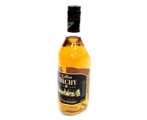 A bottle of Glen Orchy eight year old pure malt scotch whisky, 70cl.