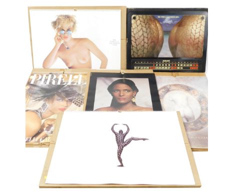 Six Pirelli calendars, 1984-1989.