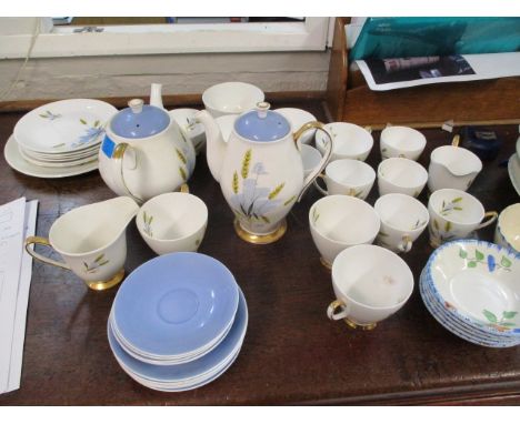 A Windsor Windswept pattern tea and coffee service, together with a part dinner service circa 1930
