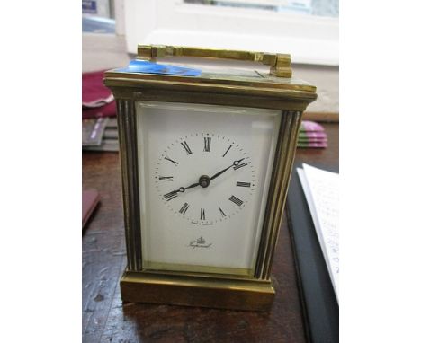 A modern brass cased Imperial carriage clock, 5 h