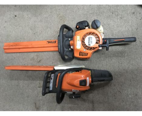 A Stihl MS181 petrol chainsaw and a Stihl HS45 hedge strimmer - untested
