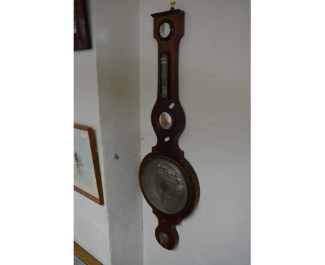 A Victorian Rosewood Barometer, height 40 inches (approx) 