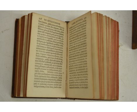 Sixteen leather bound 18th century volumes of 'Ciceronis Opera' by M. Tullii including some Glasguae in Aedibus Academicis ed