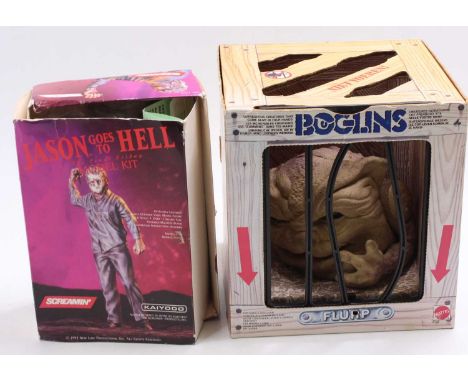 A collection of mixed toys to include a Mattel Boglins action figure, together with a very rare Screamin Kaiyodo Jason Goes t