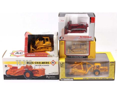 Speccast, 1st Gear and ERTL 1/50th scale boxed construction diecast group, 5 examples to include a 1st Gear TS-300 Allis Chal