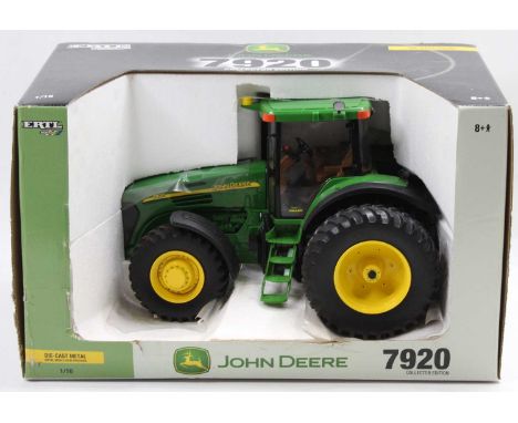 An ERTL No. 15470A John Deere 7920 Tractor in its original polystyrene and card box