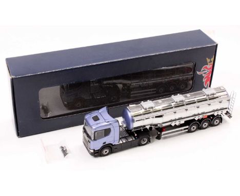 Tekno Scania 1/50th scale dealer promotional boxed No.2560939 model of a Scania S410 Tractor Unit with tanker trailer, housed