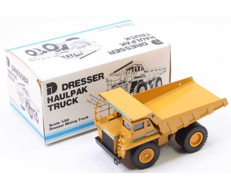 Conrad No.2722 1/50th scale diecast model of a Dresser Haulpak Mining Truck, housed in the original foam packed box 