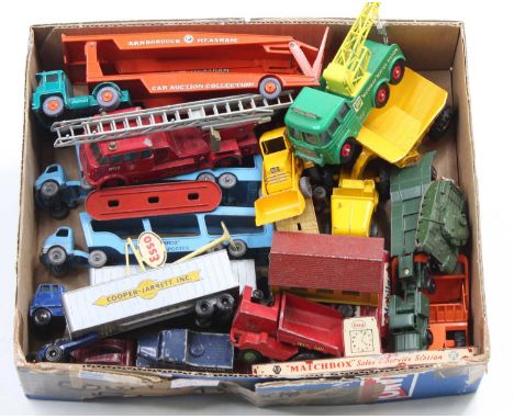 A collection of Matchbox Lesney King Size, Major Packs, and Accessories, with examples including K12 Foden Breakdown Tractor,