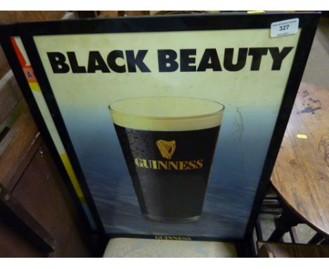 A Black Beauty Guinness advertising sign; together with a pencil signed black and white artists proof of Aldeburgh; a coloure