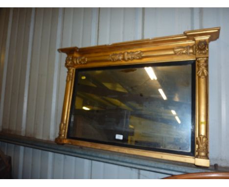 A 19th Century gilt framed over mantel mirror