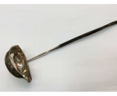 Georgian silver toddy ladle