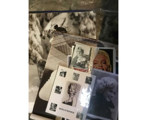 Marilyn Monroe ephemera, calendar prints, postcards etc