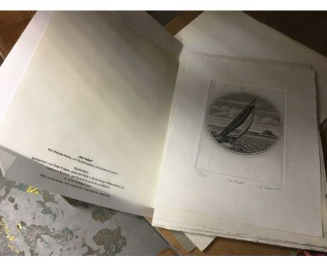 Collection of ten modern German Art prints in folios