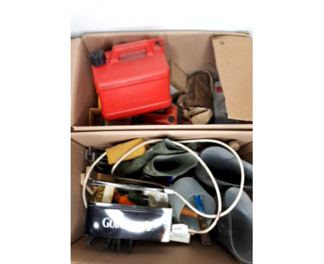 2 BOXES OF TOOLS AND FIXINGS ETC