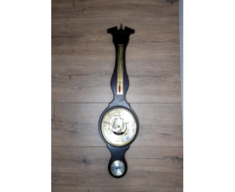 A MAHOGANY BAROMETER
