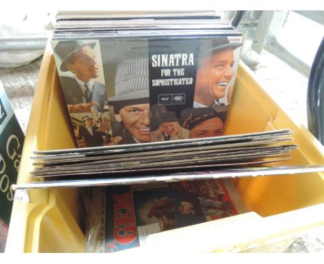 A selection of vinyl records including Jimi Hendrix, Blur etc and six 1930's The Gem Magazines