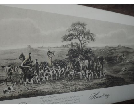 Three fox hunting prints