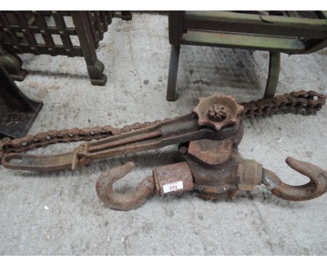 A vintage pulley