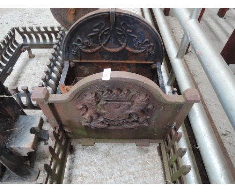 A pair of vintage fire grates